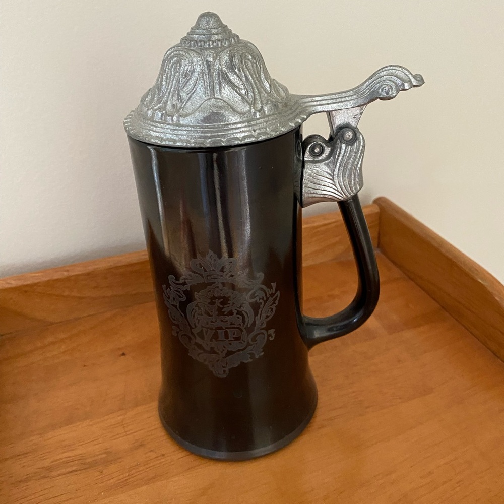 Black and Silver Beer Stein
